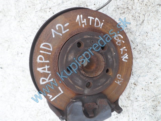 ľavá predná otoč na škodu rapid, 1,4tdi, náboj kolesa, 